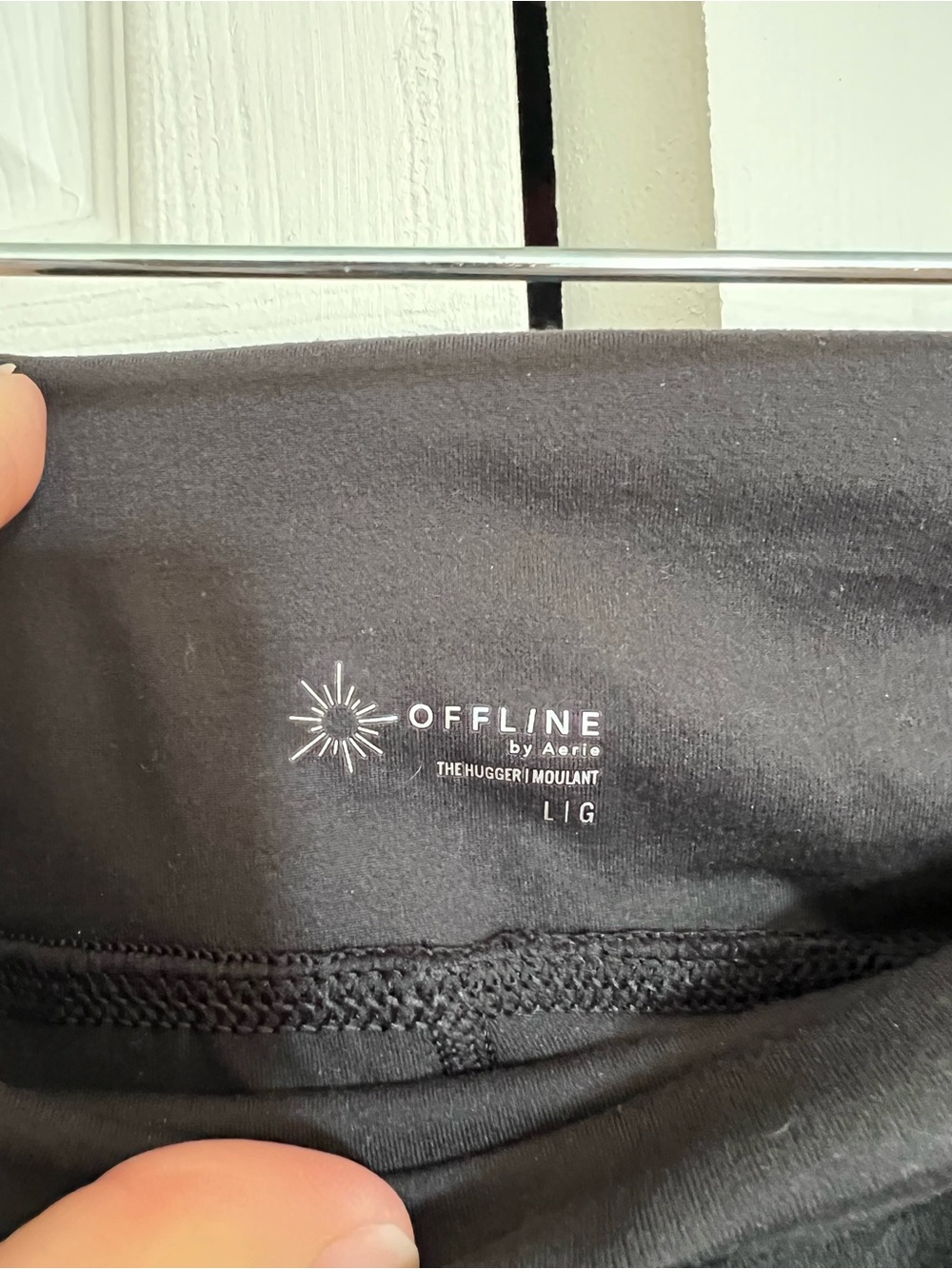 aerie Black Drawstring Waist Athletic Shorts - Picture 2 of 8